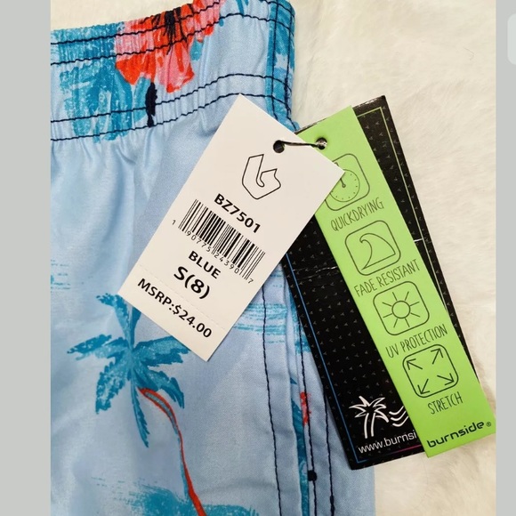 BURNSIDE Boys Swim Surf, Board Shorts Size 8 NWT’s - Picture 6 of 6
